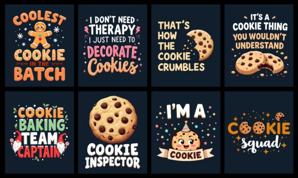 Cookies T-Shirt Design Bundle: Graphics for Handmade Shops