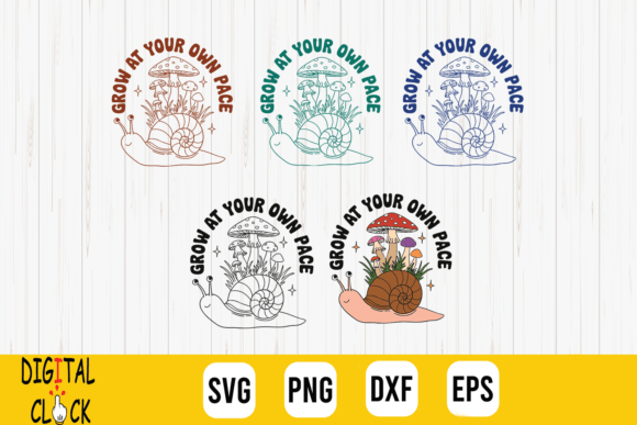 Grow Your Own Pace Growing Mushroom SVG Graphics Review