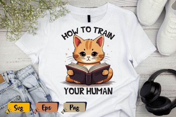 How to Train Your Human Kindness Funny Graphics for T-Shirt Designs