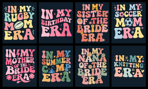 In My Era Groovy T-Shirt Design Bundle
