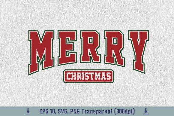 Retro Merry Varsity, Merry Christmas PNG: Graphics & T-Shirt Designs Review