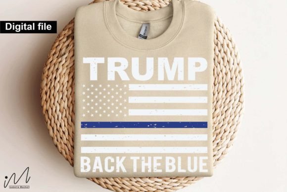 Trump Back the Blue Svg Review for Embroidery Projects